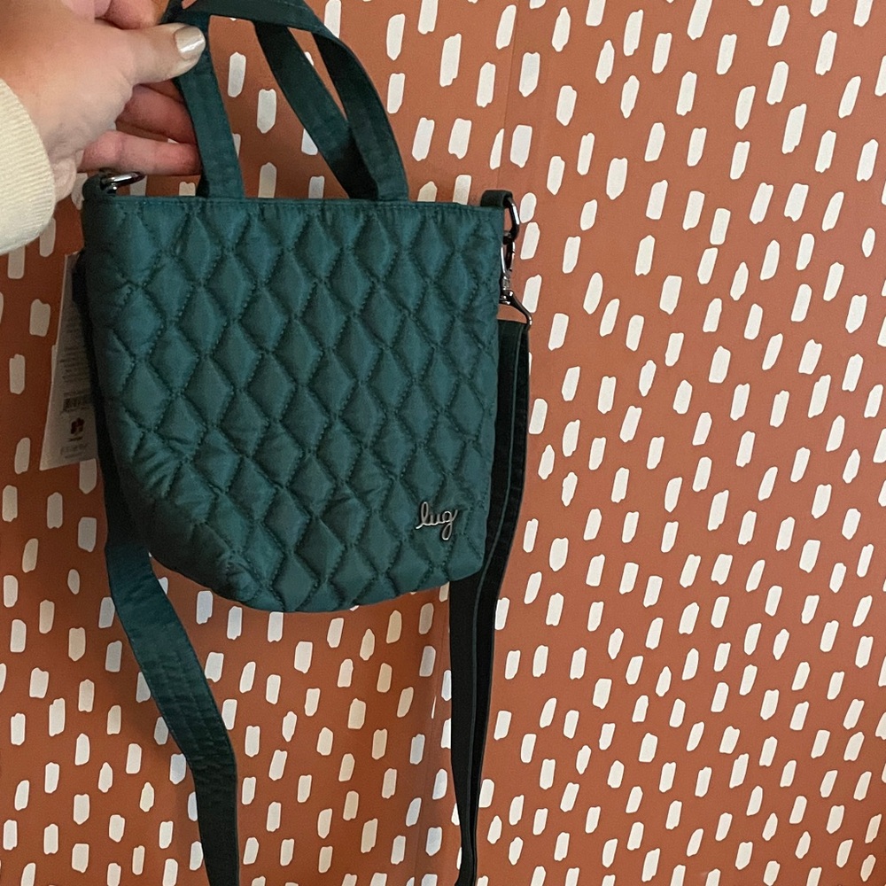 Lug Emerald Quilted Crossbody Bag
